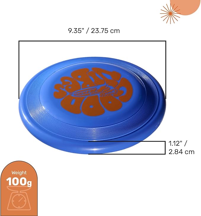 Wham-O Frisbee Fastback Flying Disc, 9.35 Inch Dog-Friendly Lightweight Sports Disc Toy for Outdoor Beach Backyard Games,Team Sports and Family Fun - 100g