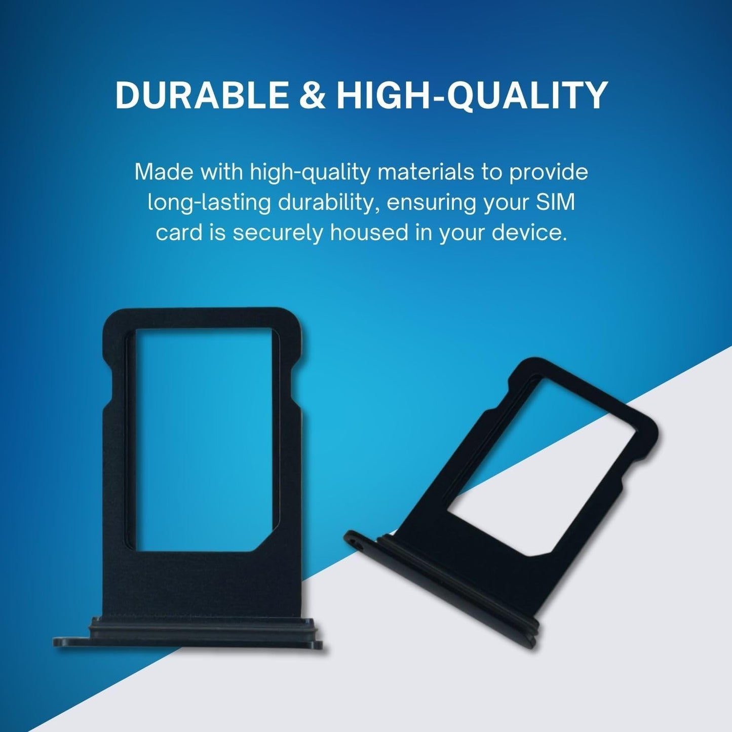 2022 SIM Card Tray Replacement for iPhone SE (Midnight) - Includes SIM Eject Pin Tool and Waterproof Rubber Seal - Easy
