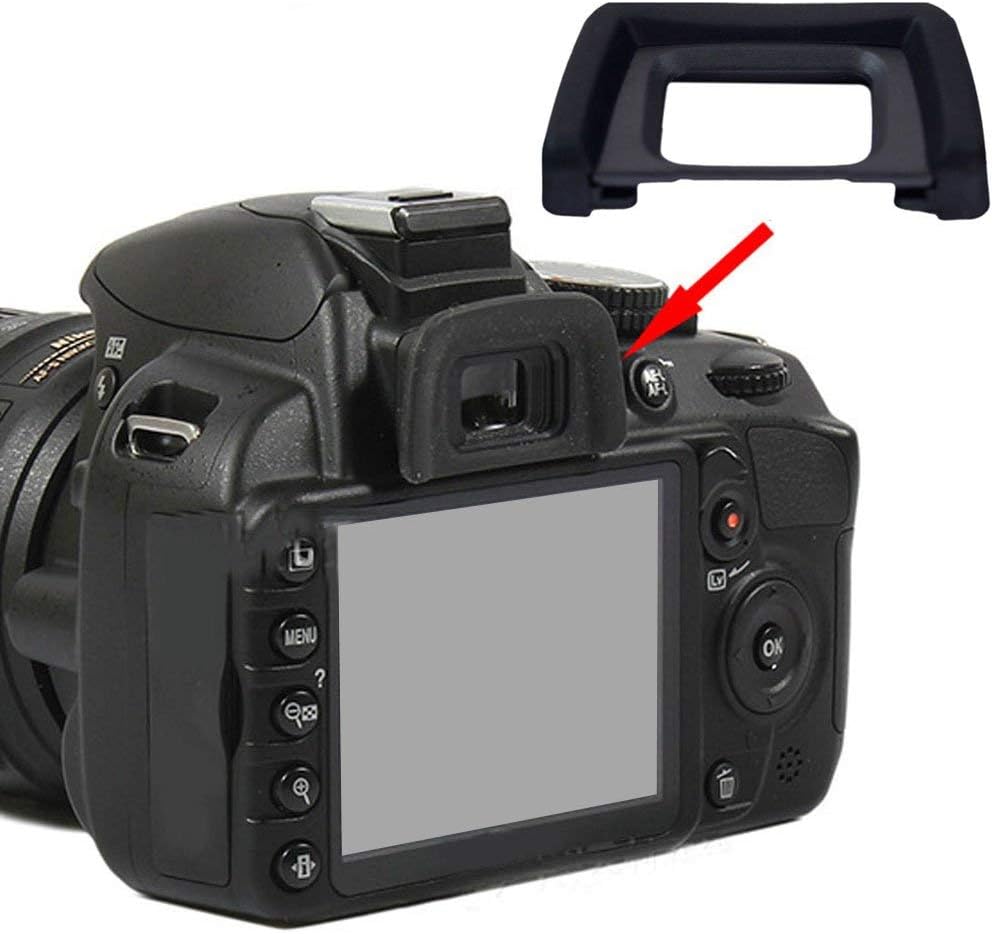 Shenligod [2 Pack] DK-24 D5000 D5100 D3000 D3100 Viewfinder Eyepiece Eyecup Eye Cup Rubbe for Nikon Camera