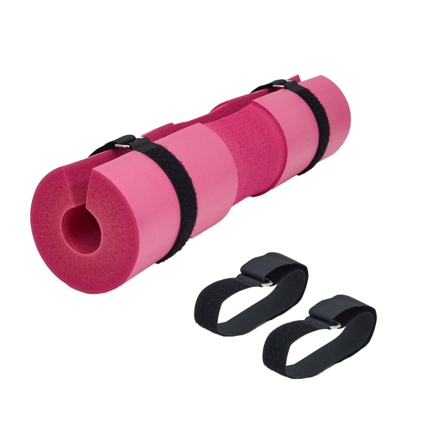 Garvee Barbell Pad, Hip Thrust Pad for Leg Training, Non-Slip Thick Foam Squat Pad for Glute Support and Neck & Shoulder Protection with Two Straps, Fits All Olympic Barbell and Smith Machine, Pink