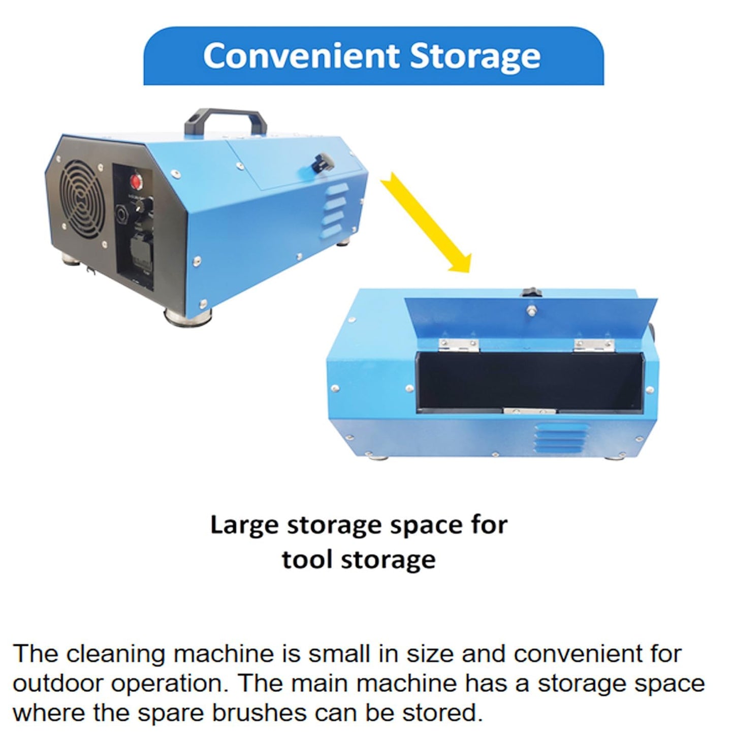 INTBUYING Condenser Pipeline Tube Cleaning Machine for Dia 0.6-0.7in Pipe 110V/220V 370W Adjustable Speed with Transformer Water Spray for Air Conditioner Chiller Heat Exchanger