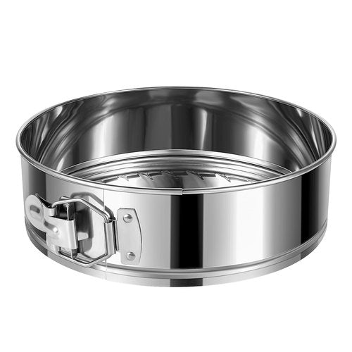 E-Gtong 10 Inch Springform Cake Pan, Stainless Steel Springform Pans, Leakproof & Nonstick Cheesecake Pan with Removable Bottom, Round Spring Form Cake Pan For Baking