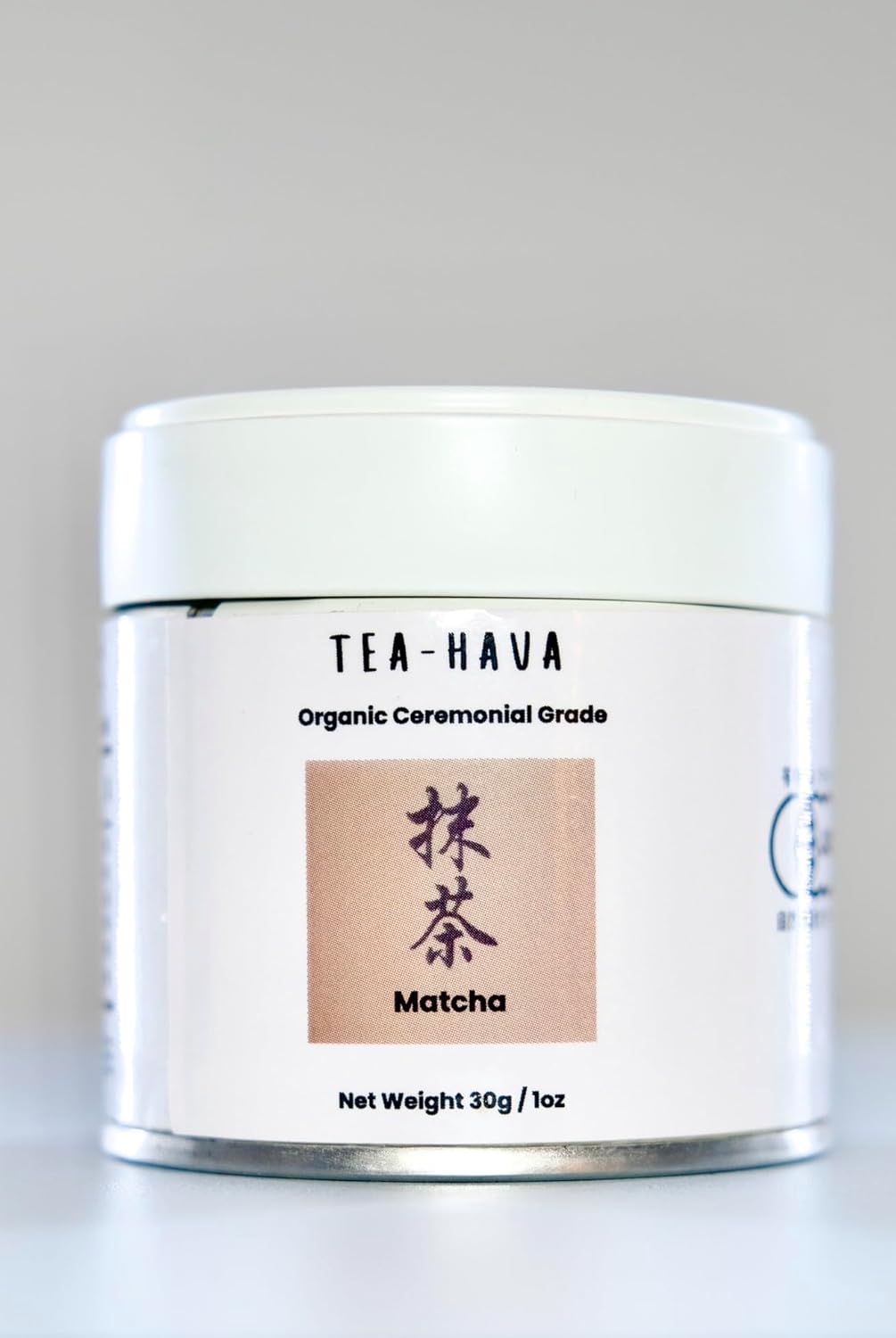 TEA-HAVA Organic Matcha Green Tea Powder - Superior Ceremonial Blend from Uji, Kyoto (30g / 1.06 oz)