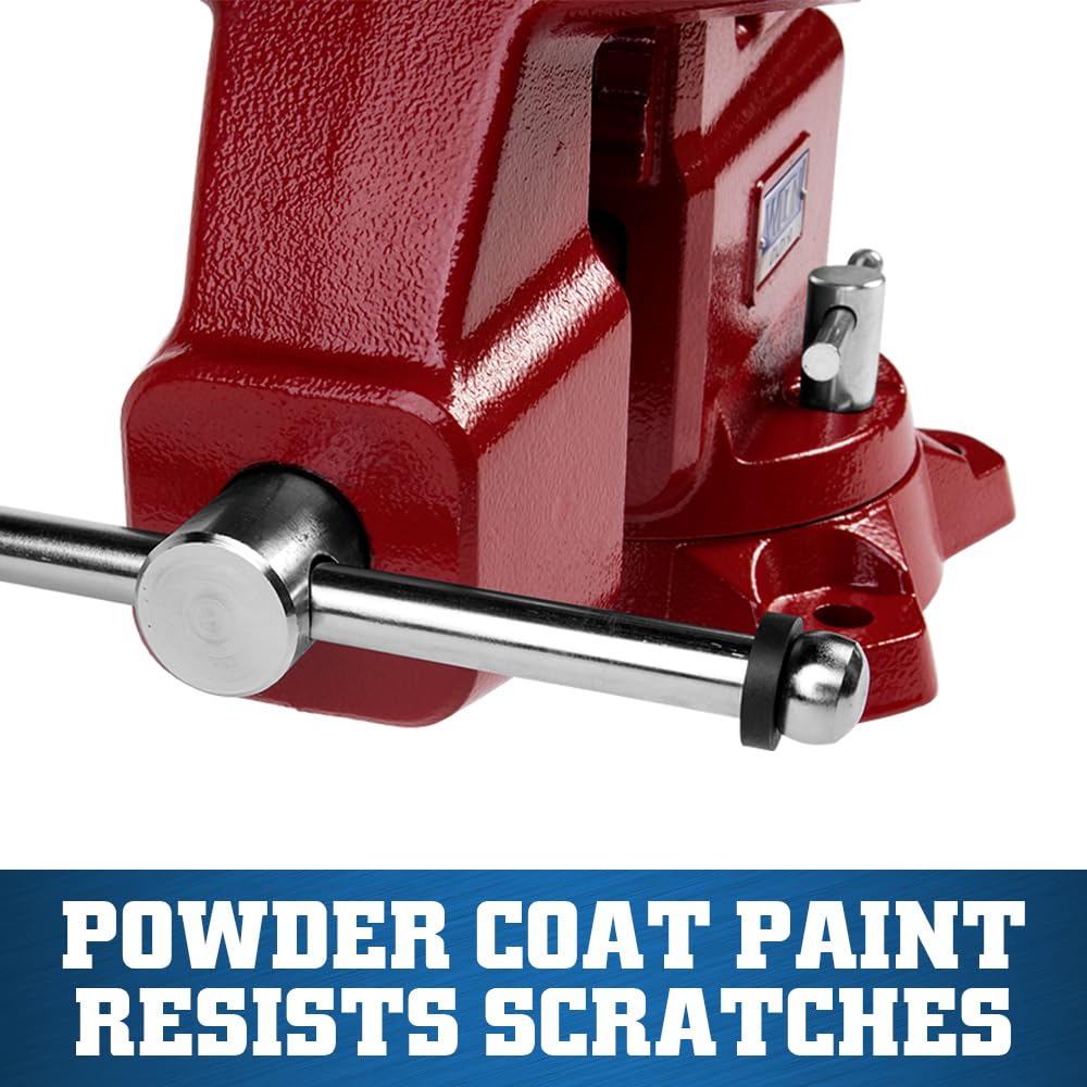 Wilton Utility HD Bench Vise, 8" Jaw Width, 8-1/2" Jaw Opening, 4-1/2" Throat (Model 648UHD)