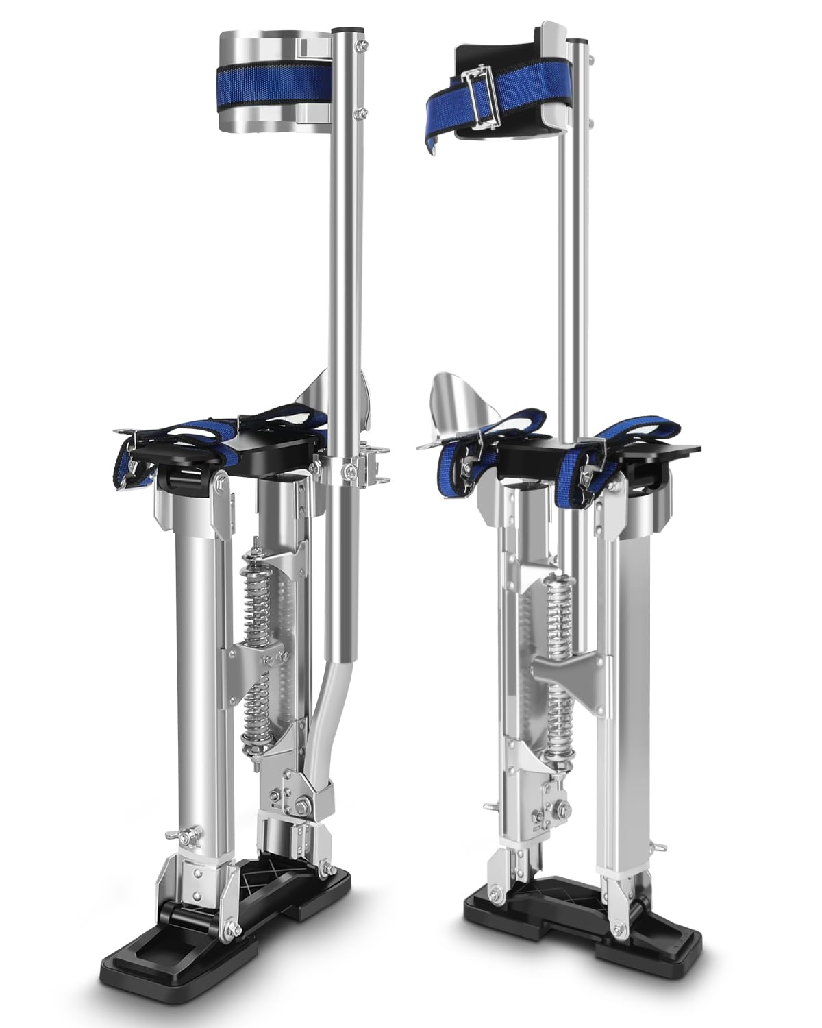 FAHKNS Drywall Stilts 18"-30", Stilts for Adults Adjustable Aluminum Work Stilts for Sheetrock Drop Ceiling Painting Painter Pruning Branches or Cleaning