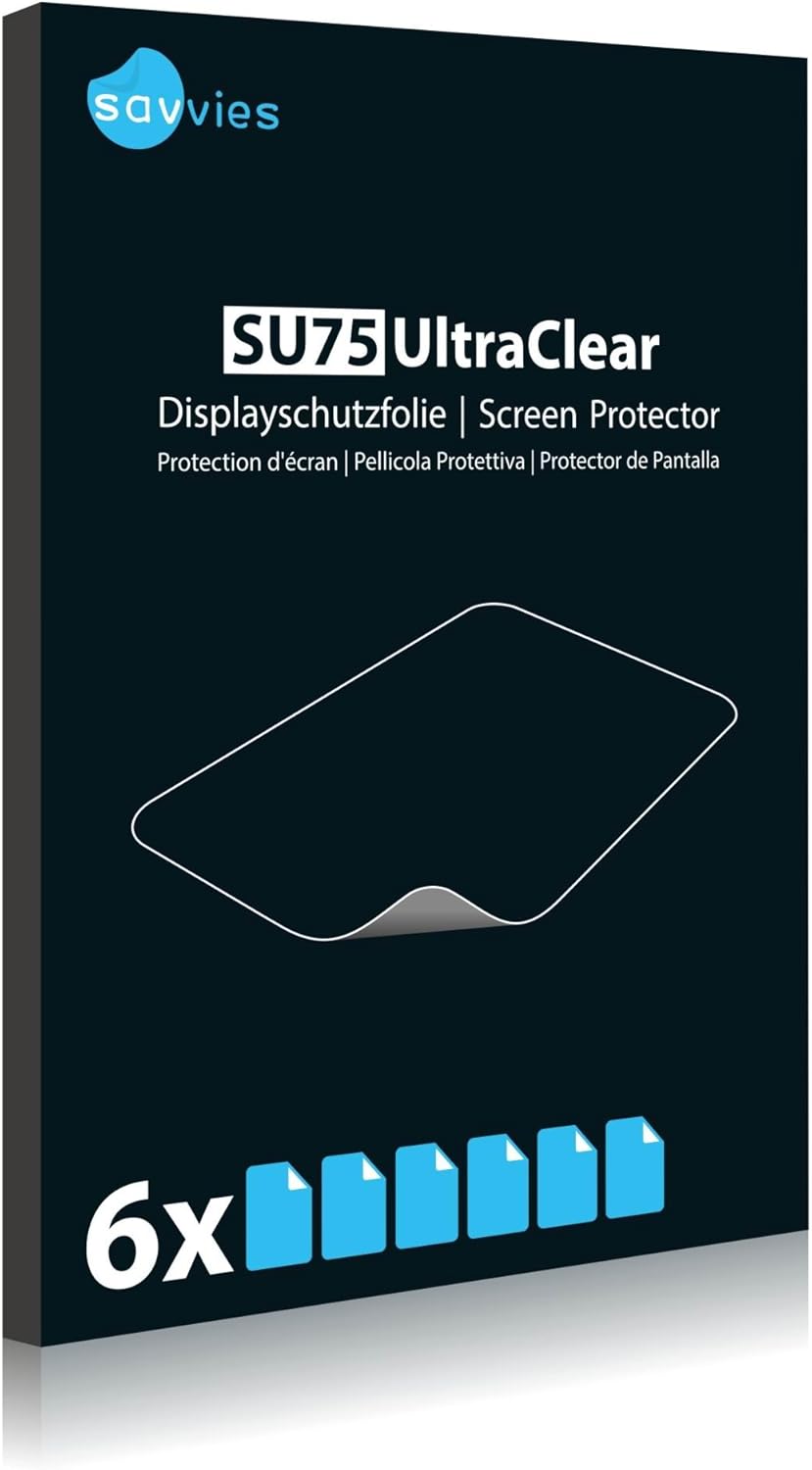Bedifol 6X Savvies Ultra-Clear Screen Protector for Bosch Suzuki SLDA Infotainment System, accurately Fitting - Simple