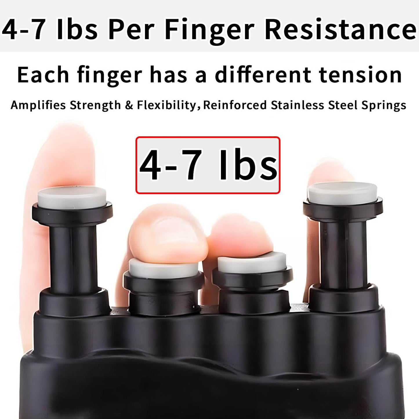 Finger Strengthener,Finger Exerciser and Hand Strengthener Rehab for Musician,Rock Climbing,Comfortable Conditioning
