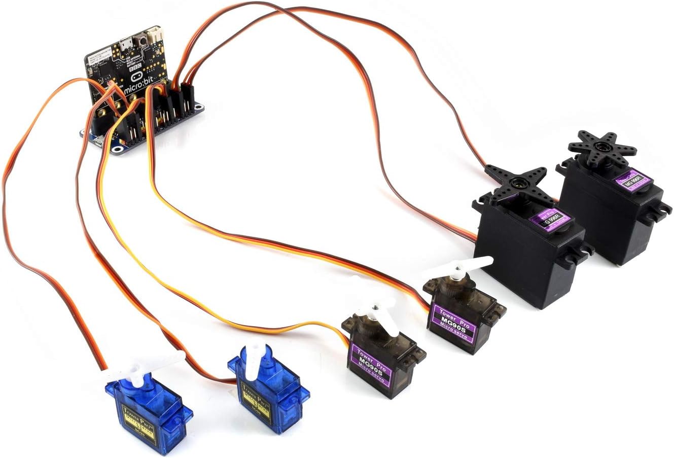 waveshare 16 12 I2C Servo Driver for Micro/-bit Channel PWM Outputs Bit Resolution Interface