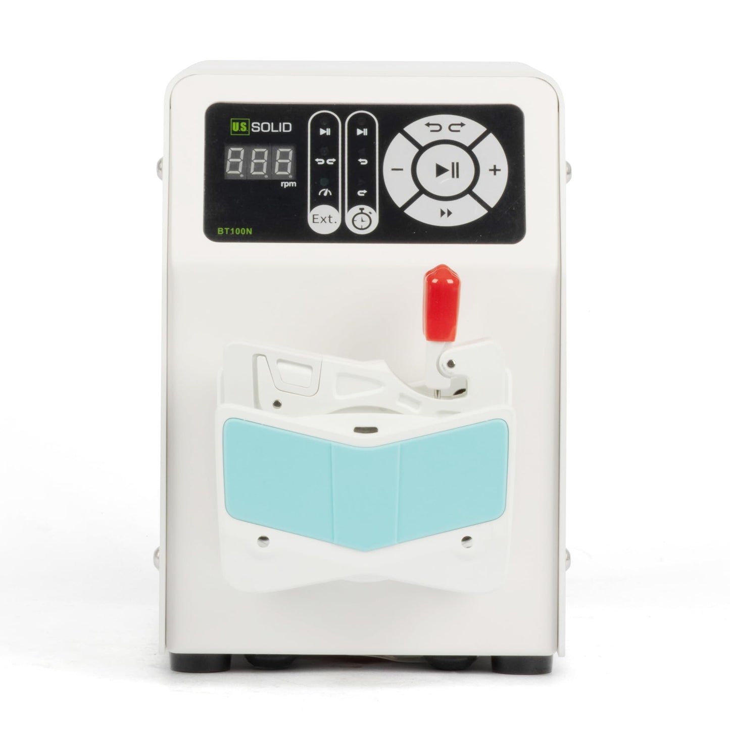 U.S. Solid Peristaltic Pump Dual Channel Variable Speed 0.1-150 RPM - 0.0002-48 mL/min Flow - 3 Included Tubing Sizes (1x1,2x1,2.4x0.8)