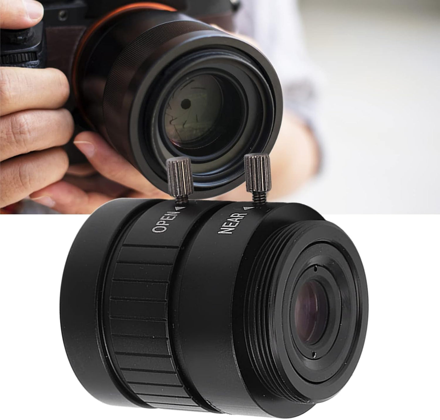 SYH&AQYE 3MP 8mm 48 CS Mount Lens, Focus Length Manual Aperture, Field of View Lens for Surveillance DIY Camera