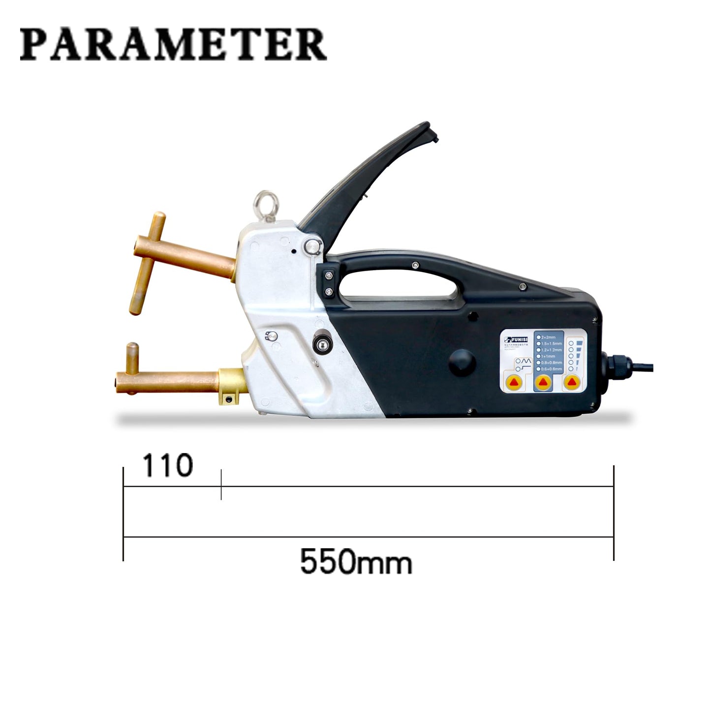 Professional Portable Electric 110 Volt Spot Welder Machine with Replaceable Welding Electrode Arms and 3pcs Hexagon Key (110, Volts)