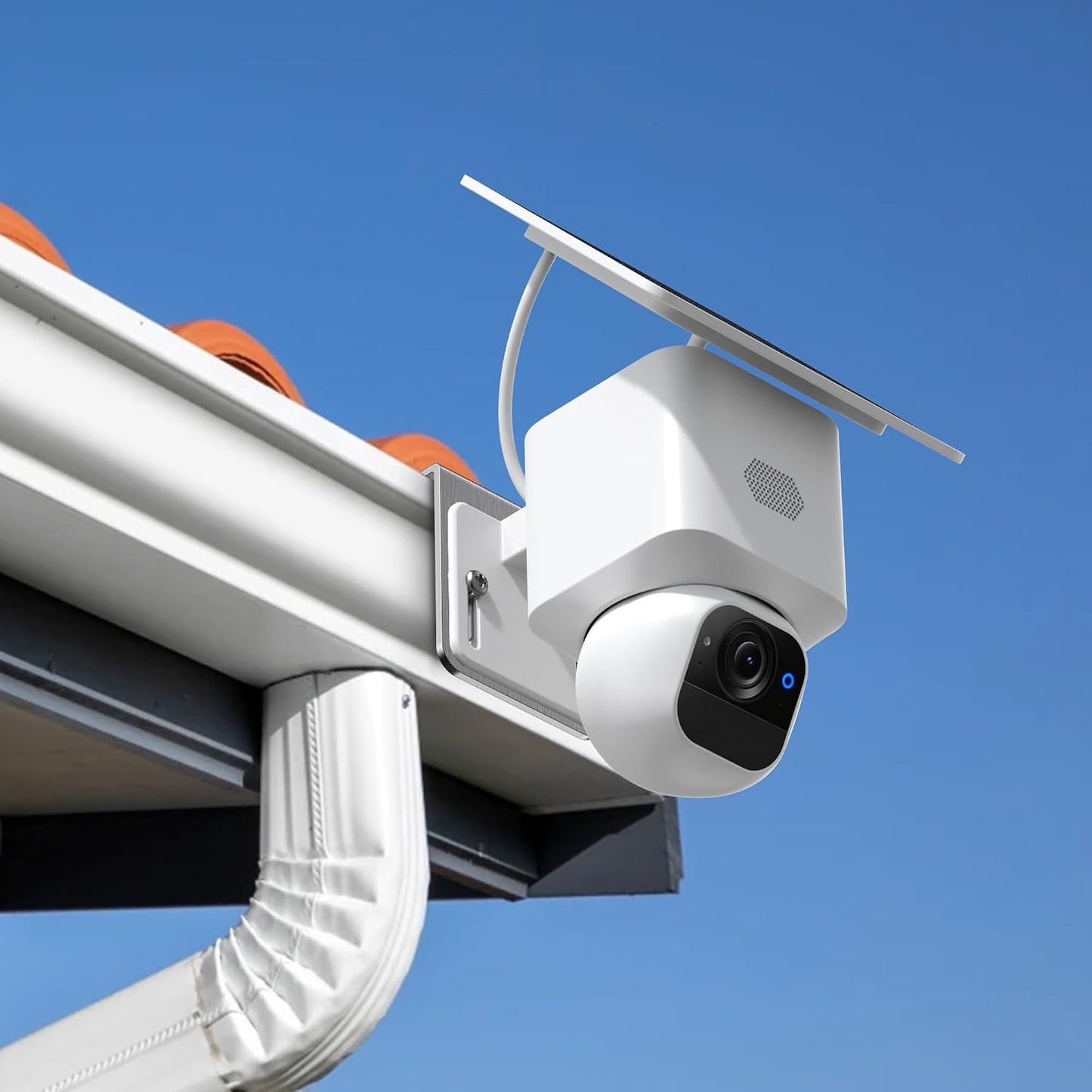 SZJKC 2 Pack S340/E30, Gutter Mount Bracket Compatible with Eufy Solocam No Drill Installation, Stainless Steel Gutter