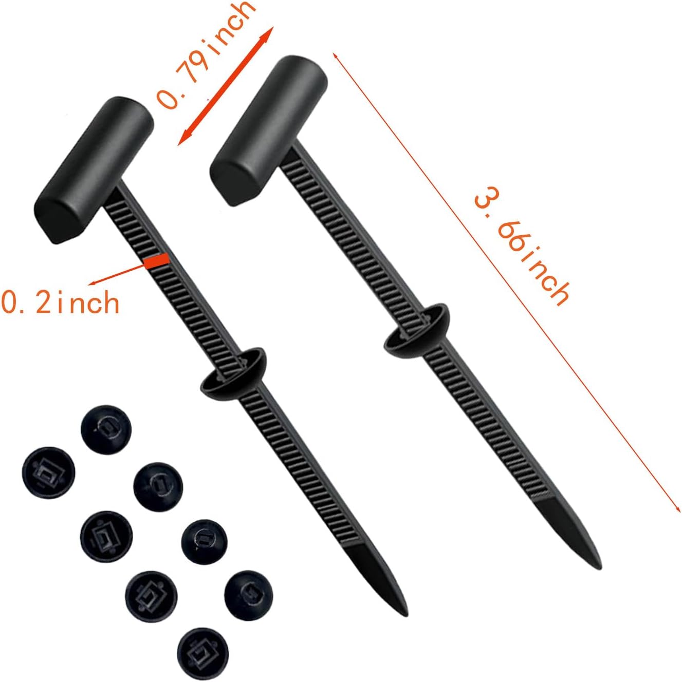 FENXHAPY 150PCS Heavy Duty Nylon Universal Cable Tie Buckle Reusable Snap Fit Fastening Clips For Car Repairs