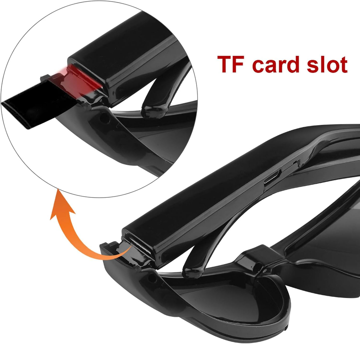 Tangxi 1080P Camera Glasses, HD Video Camera Sunglasses for Men Women, Anti Shake & Wide Angle Lens Action Camera
