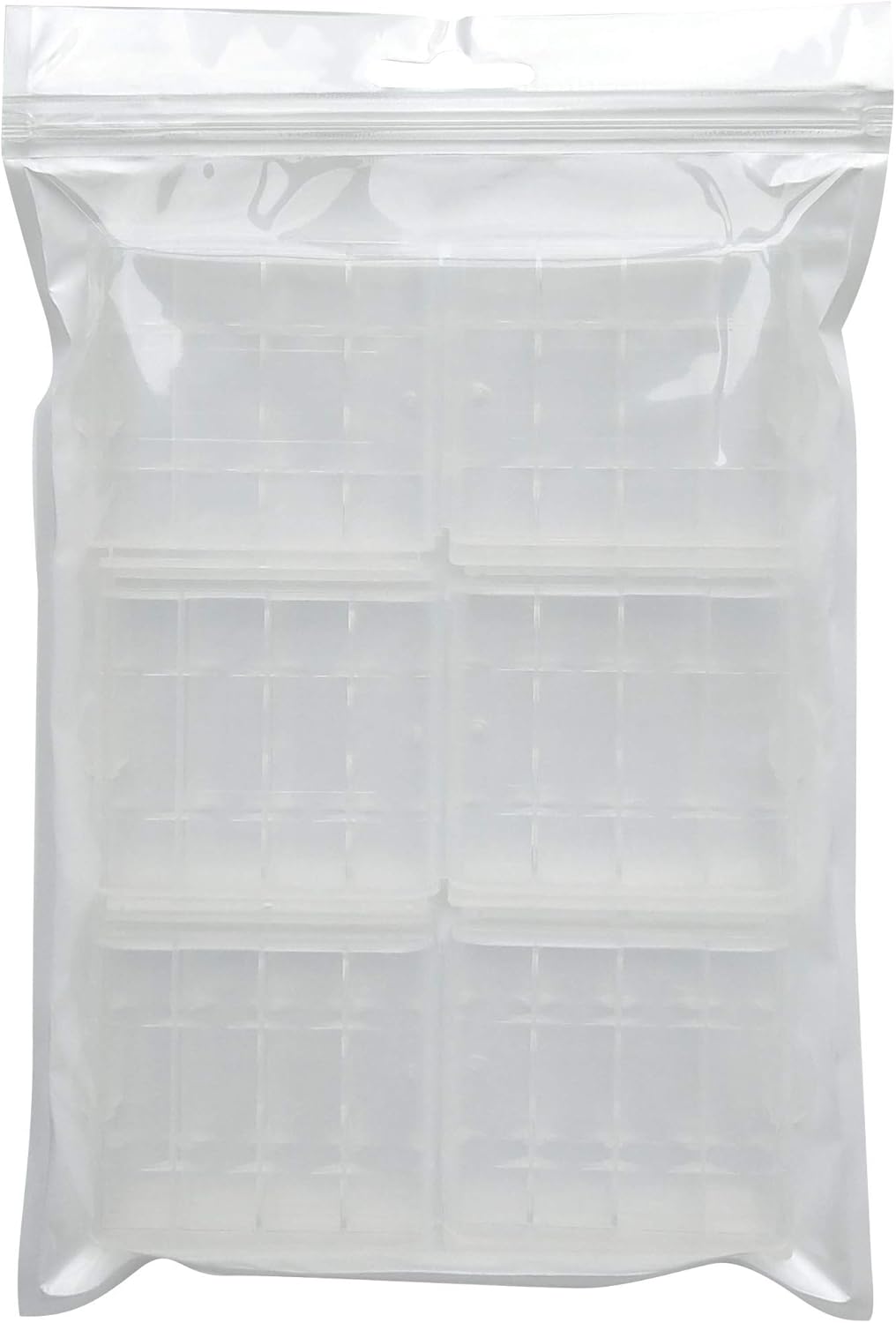 Chadou (6Pack Battery Storage Case for AA/AAA, Battery Holder Box Clear)
