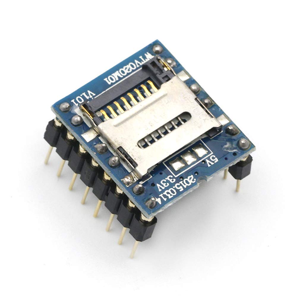WTV020-SD MP3 232 HiLetgo U Disk Audio Player Sound Module Voice Module with SD Card Slot UART for Arduino