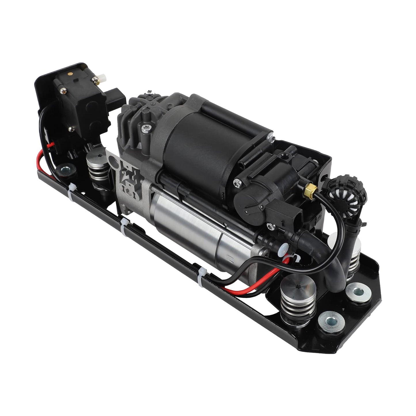 RXLUCKIES Compatible with Air Suspension Compressor BMW 37206789450 F01 F02 F04 F11 535i 550i 740i 740Ld 750i 760Li Alpina B7（Compressor+Bracket+Valve Block）