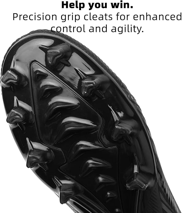 Men's High Top Soccer Shoes FG Long Spikes Adult Football Shoes Lightweight Professional Athletic Training