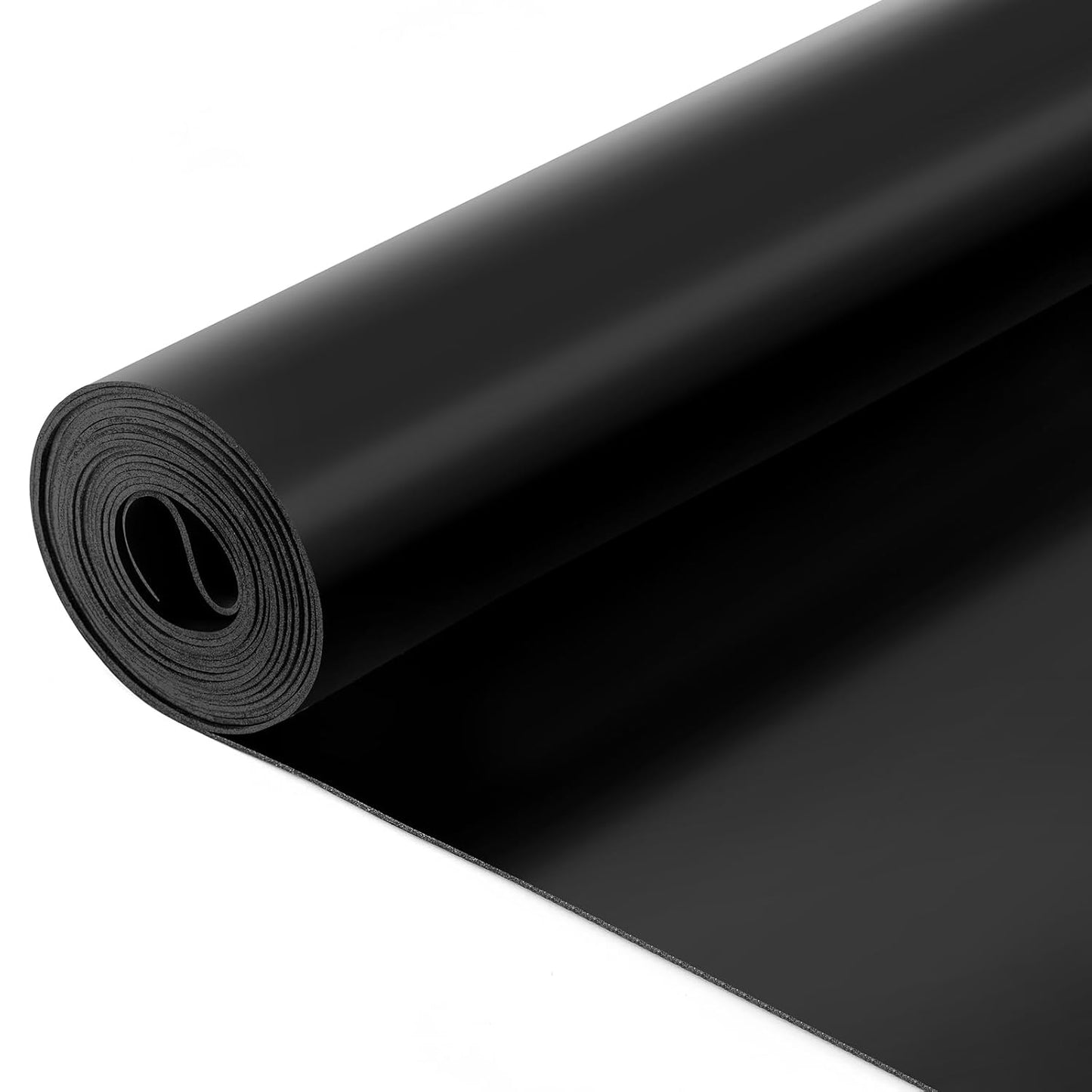 Skiennix Neoprene Rubber Sheet - 1/16 Inch Thick, 16" W x 118" L | Durable Gasket Strip for DIY Projects, Mats, Seals, Crafts, Flooring - Black