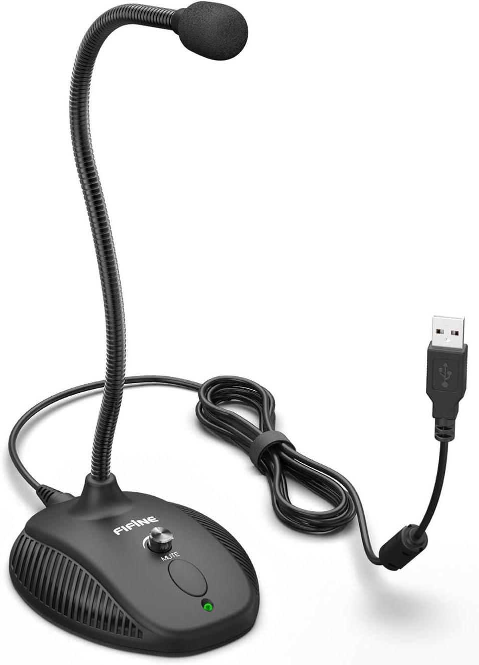FIFINE TECHNOLOGY Games(K054) Fifine USB Computer Microphone, Plug &Play Desktop Condenser PC Laptop Mic,Mute Button