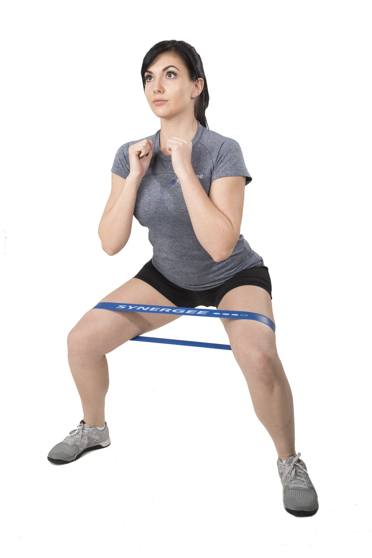 Synergee 10 Pack Mini Band Resistance Loop Exercise Bands Yellow Light Resistance