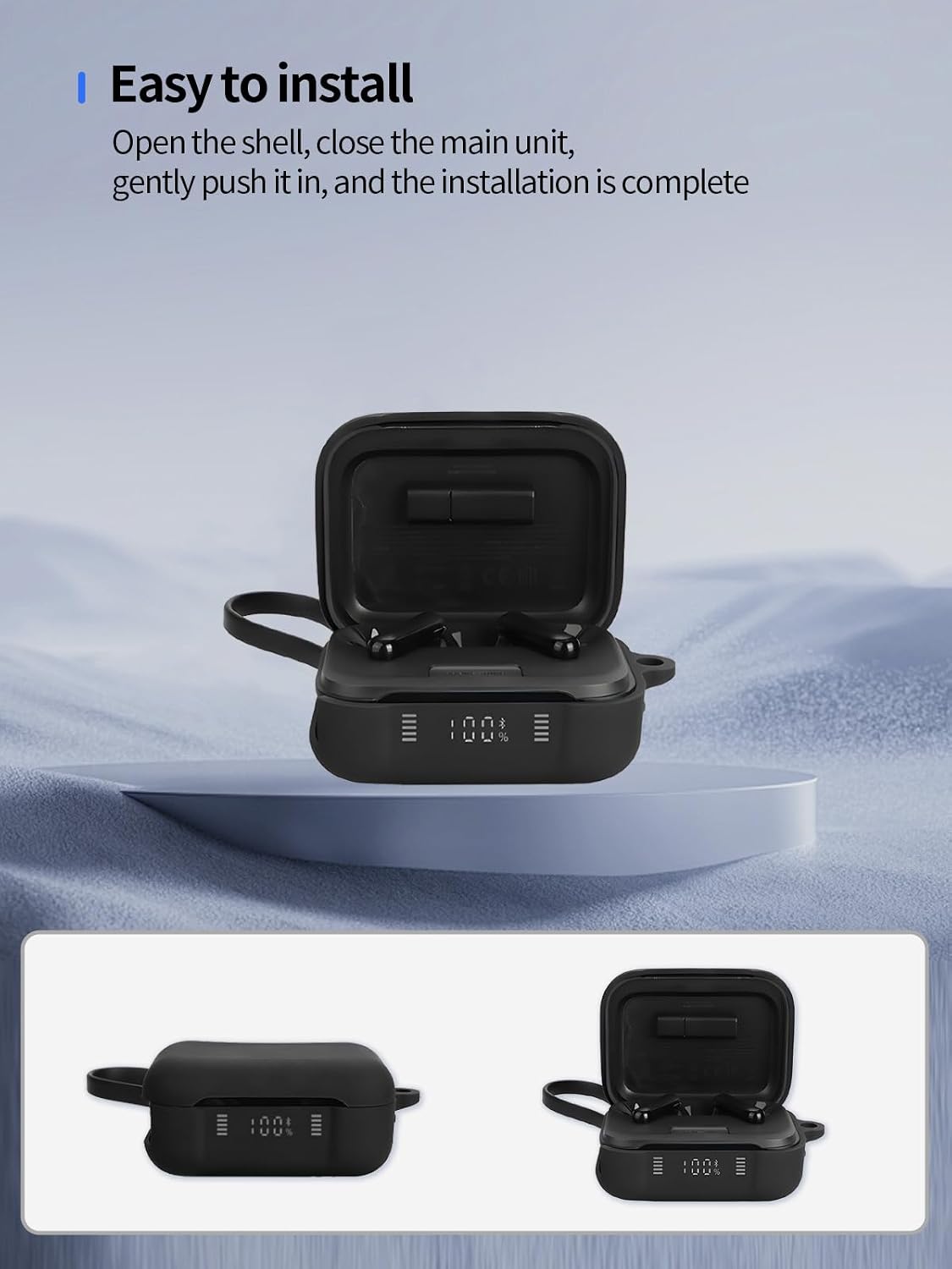 UYRUREL P41i Case for soundcore Active Noise Cancelling Earbuds,Premium Silicone Shockproof Protection Skin Touch