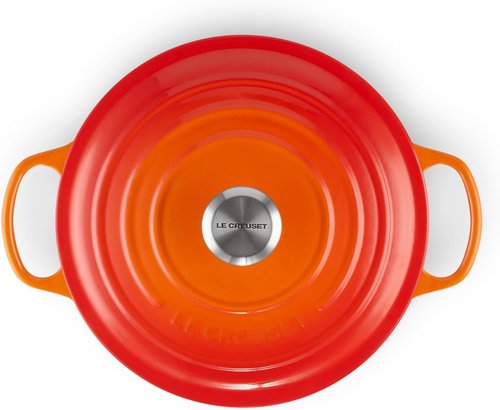 Le Creuset Enameled Cast Iron Dutch Oven - 5.5 Qt. | Signature Flame Color for Superior Cooking