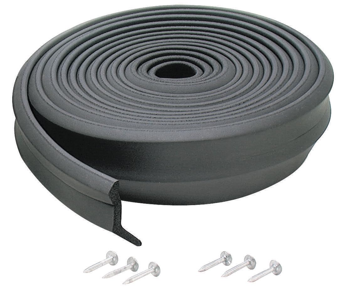 M-D Building Products 03723 9 ft. Black Rubber Garage Door Bottom Seal