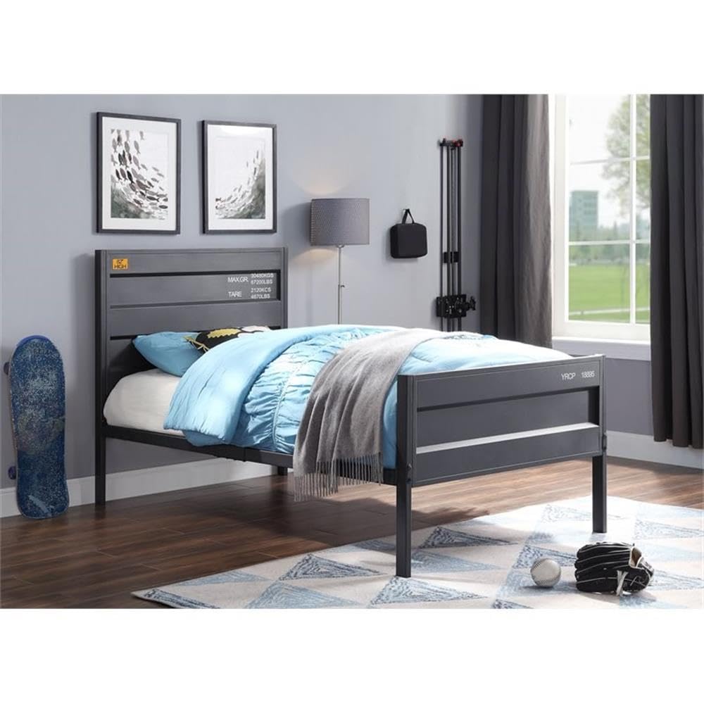 Acme Cargo Twin Panel Kids Bed in Gunmetal