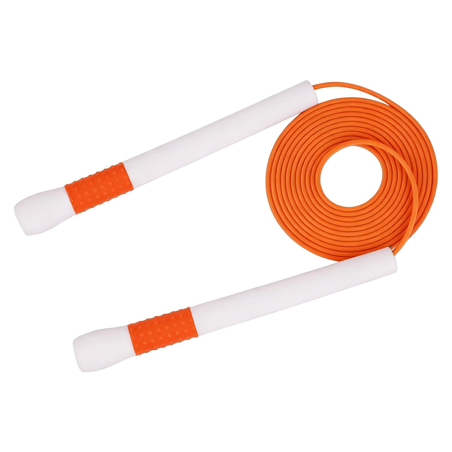 YUEDONG Magic Wand Jump Rope - Non-Bearing PVC Fitness Rope with Adjustable Length, Textured Grip for Men, Women, and Kids - Available in 3mm & 4mm Diameter, 2.8m, 71.6g(Oranger,3mm)