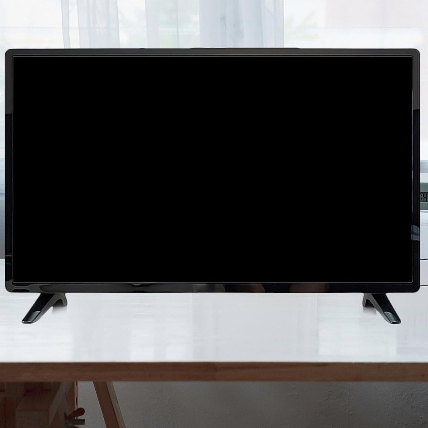 minkissy Stable No-Drill Desktop TV Holder with Screws by for Home Use