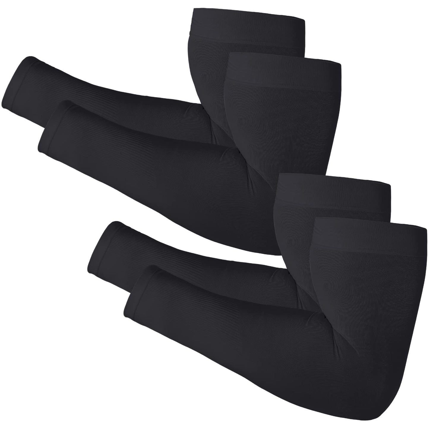 Newbyinn Arm Sleeves for Men Women, Size L - XL, UV Sun Protection Sleeve to Cover Tattoo, Cooling Compression Arm Cover