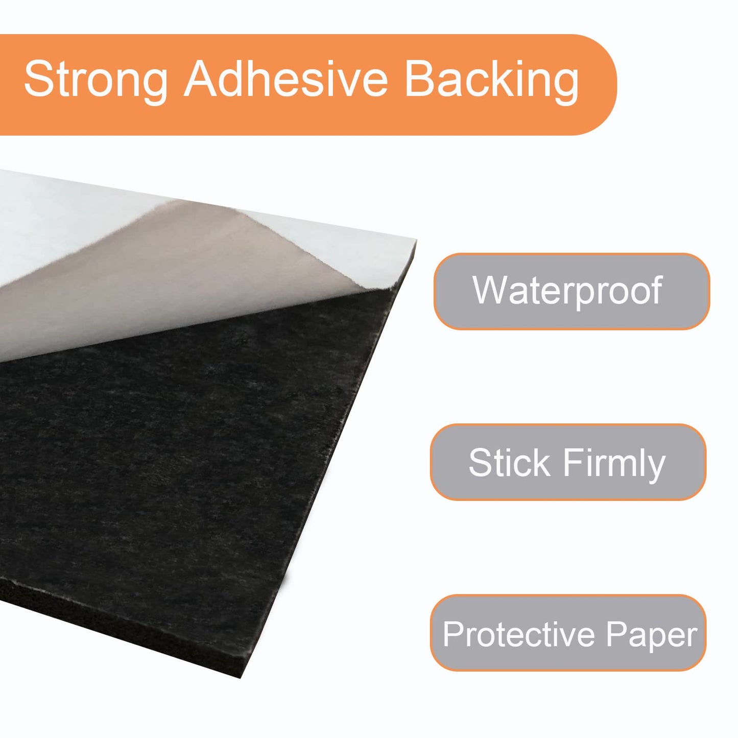 8 Pcs Black Adhesive Foam Padding, Closed Cell Foam Sheet 1/8" Thick 6 Inch X 6 Inch, Adhesive Neoprene Rubber Pad Self Stick Anti-Slip Anti Vibration Pad (6inX 6inX 1/8in, 8)