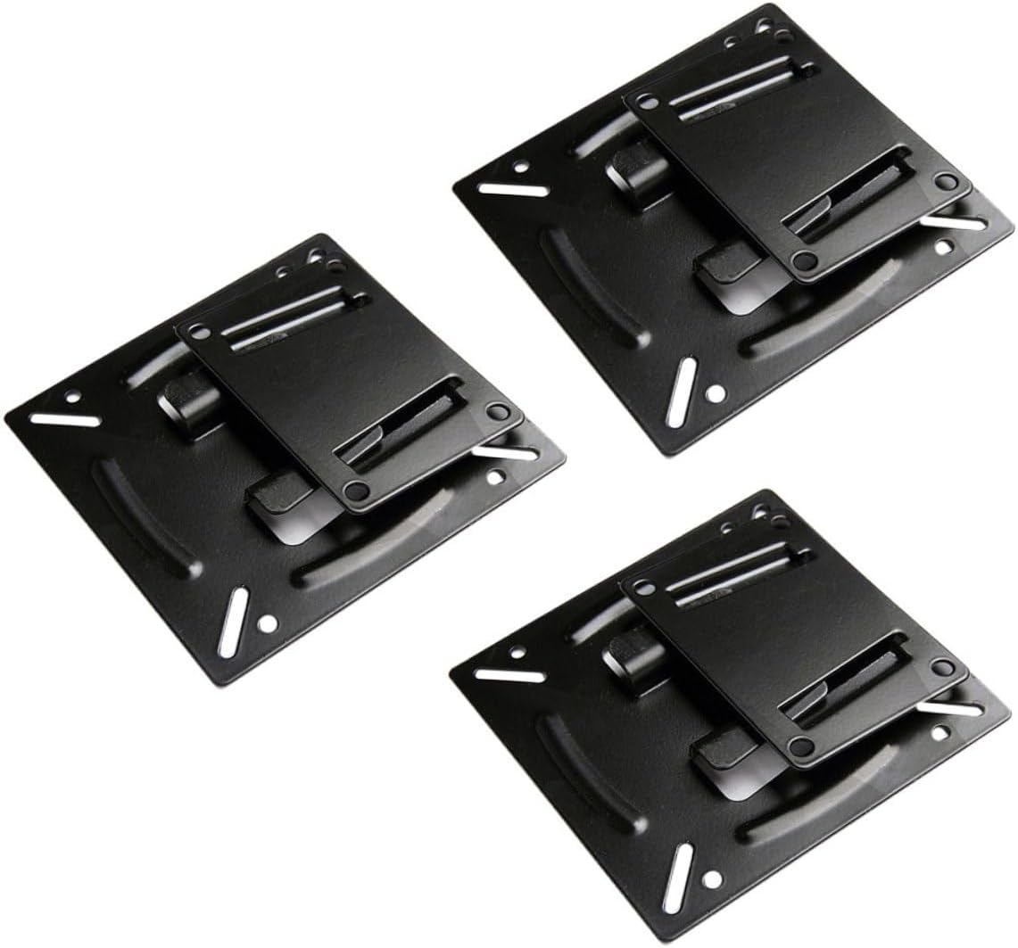 KICHOUSE 3pcs 14-24 Inch LCD Tv Wall Mount Bracket Metal Stand Holder Fixed Hanger Compatible with Flat Screen Displays