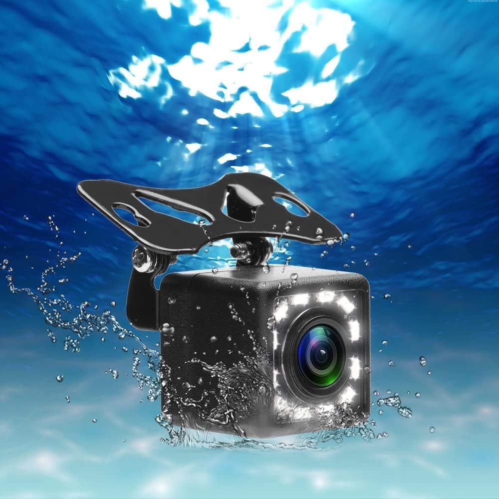 CAMECHO 170 12 Vehicle Backup Camera Waterproof Car Rear View Camera Wide Angle LED Night Visions Backup Reversing