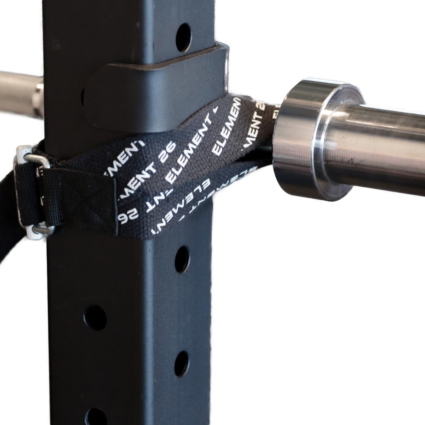 BarBelts Squat Rack Accessory (Sold as a Pair) - Lock The Barbell Into The Rack To Turn Squat Racks Into a Full Gymnastics Suite - Gymnastics Bar - Functional Fitness - Muscle Ups - Home Gym