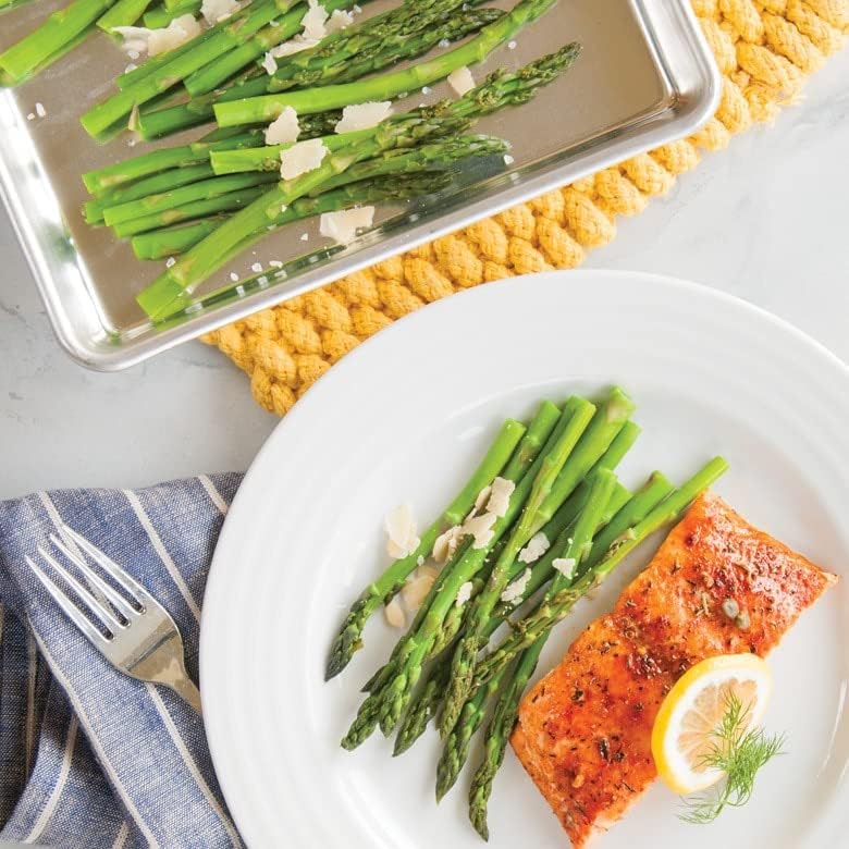 Nordic Ware Naturals Eighth Sheet Baking Pan Set - Durable Non-Stick | 2-Pack