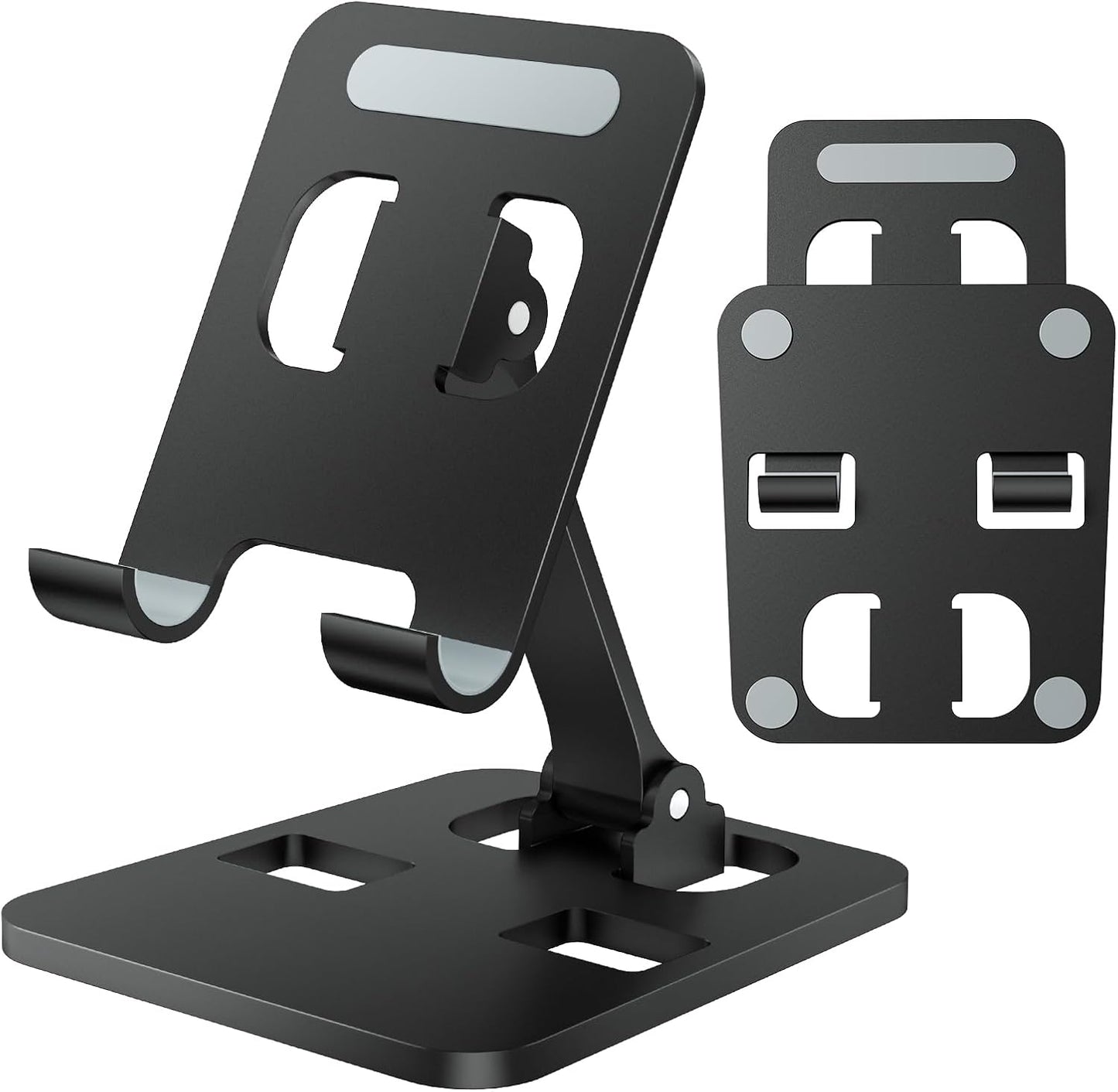 Anifrim 17 16 15 14 13 12 11 S25 S24, Phone Stand for Desk, Dual Folding Cell Phone Holder, Fully Adjustable Portable