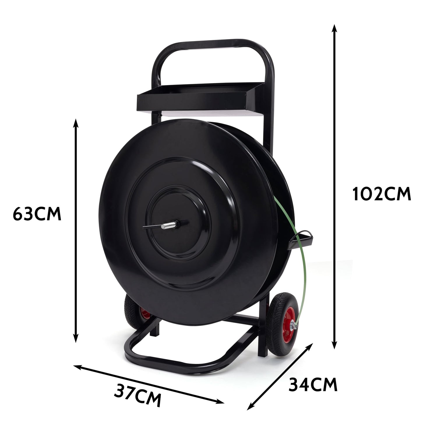 Gresdent Strapping Deluxe Steel/Plastic Heavy Duty Strapping Dispenser for Poly and Steel Strapping
