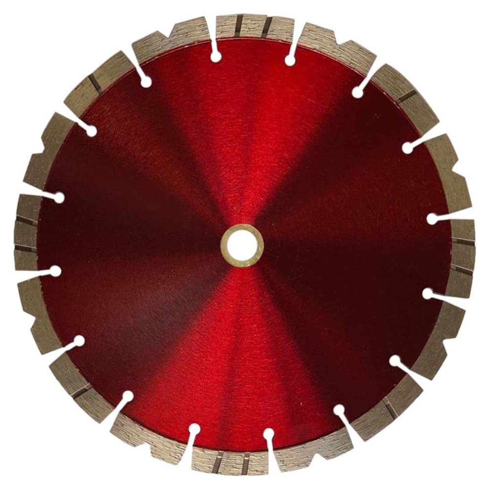 9" Premium General Purpose Diamond Saw Blades for Concrete and Brick, 1/8" Segment Width, 15mm Segment Height, 2-1/4" Cutting Depth, 7/8"-5/8" Arbor, 3-Pack