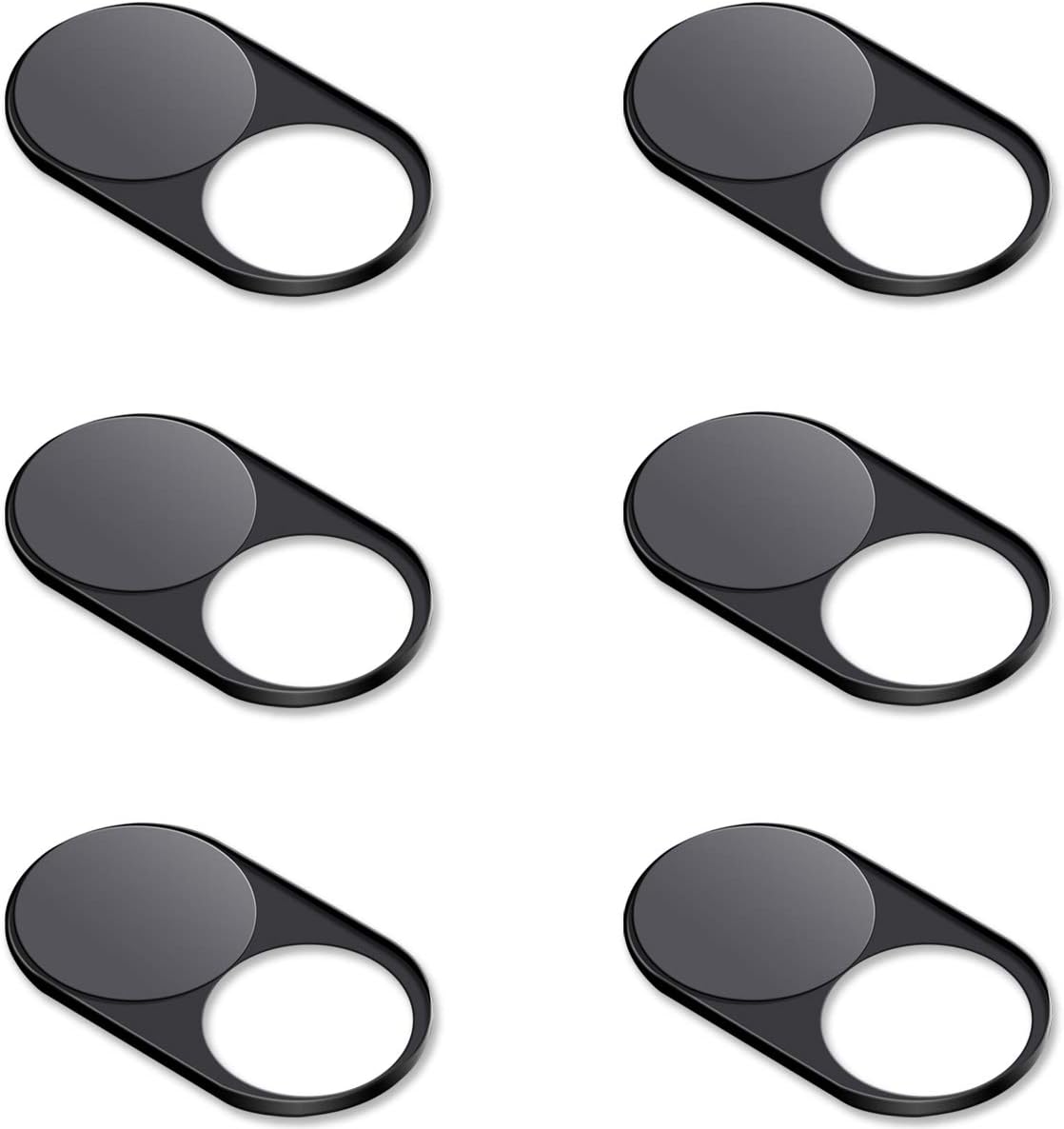 CloudValley [6-Pack] 0.023 inch Upgrade Magnetic Webcam Cover, Metal Camera Cover Slide for Mac, iPad, MacBook Pro