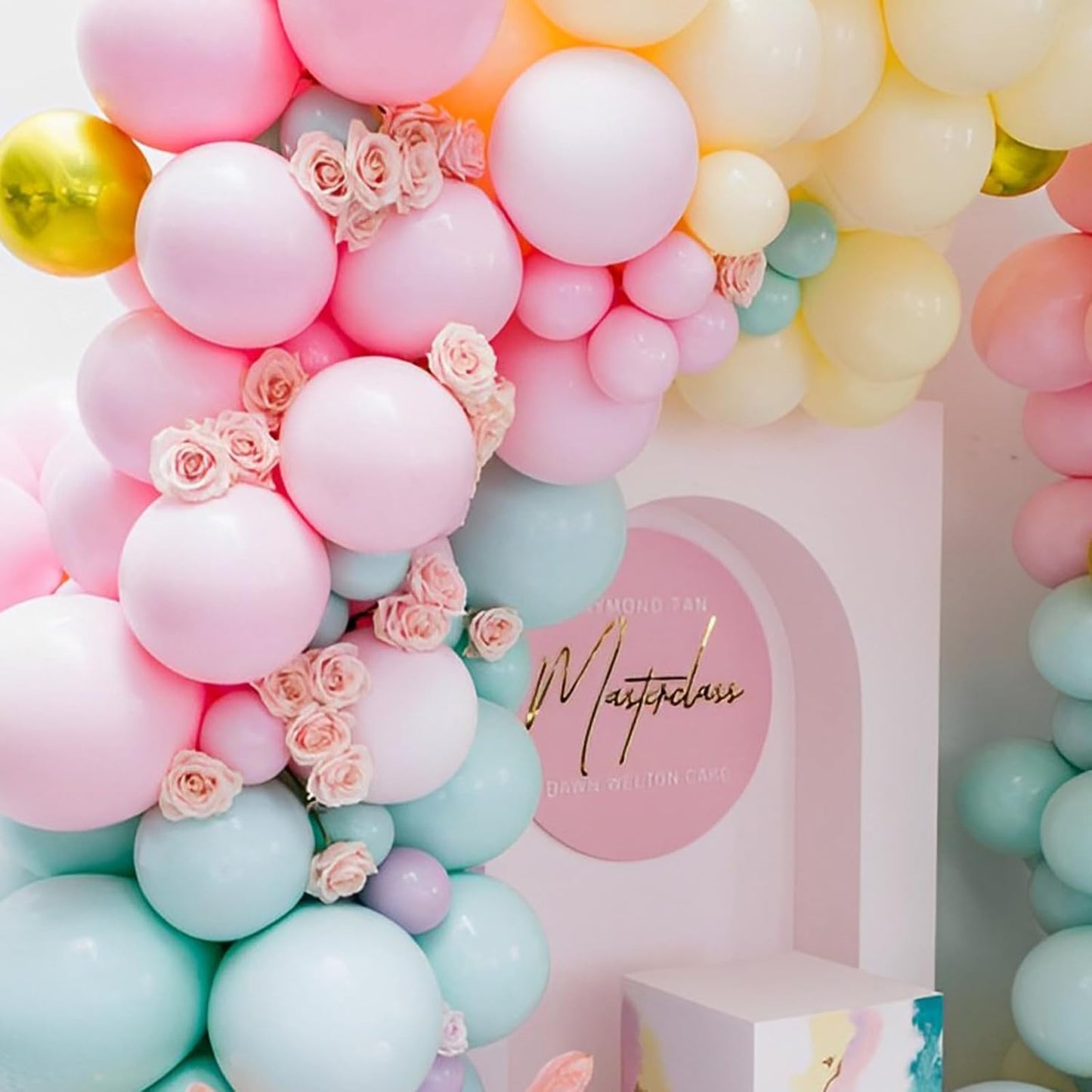 Voircoloria 110pcs Pastel Balloons - 12-Inch Macaron Latex Party Balloons for Celebrations & Events