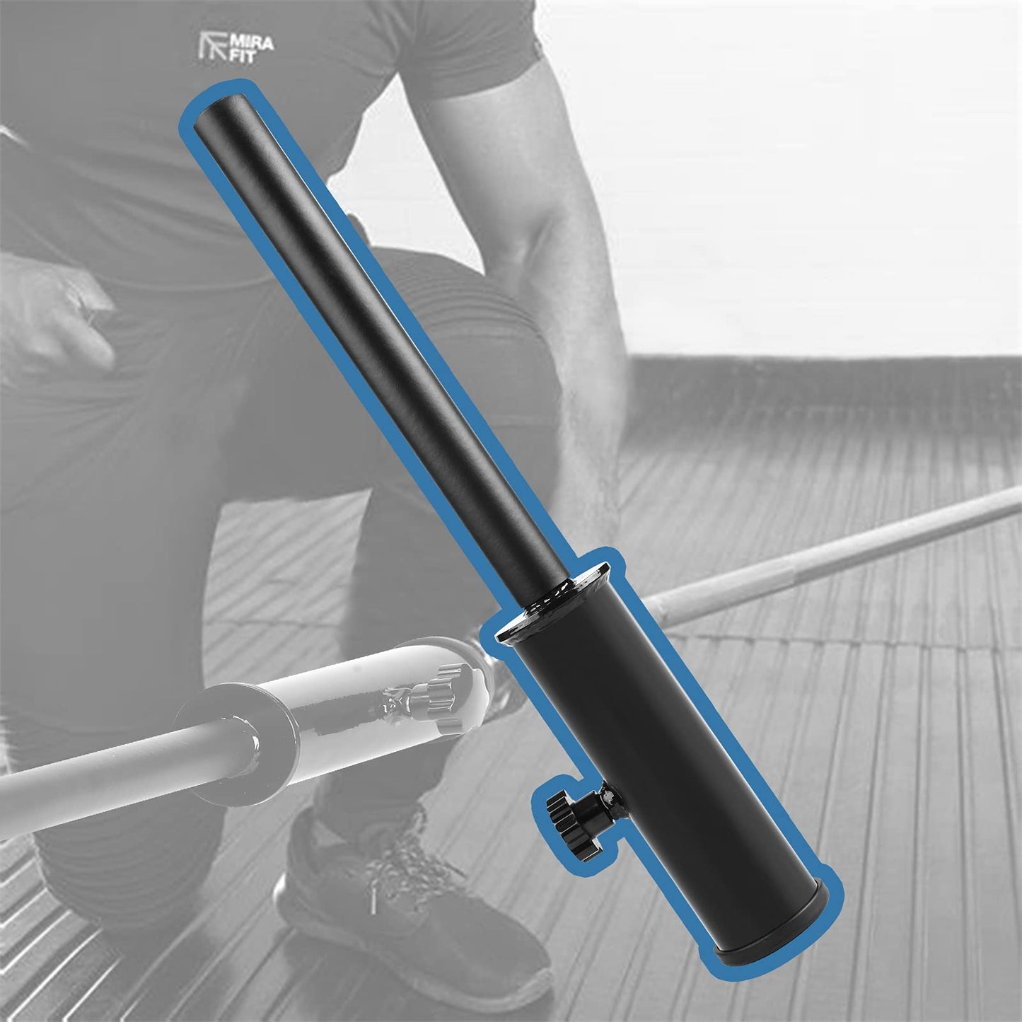 Straight Bar Landmine Handle Attachment for 2-Inch Olympic Barbell, Home Gym Strength Training Equipment, Viking Press Landmine Handle Attachment for Deadlift Squat, Single Arm Row, Press Workout
