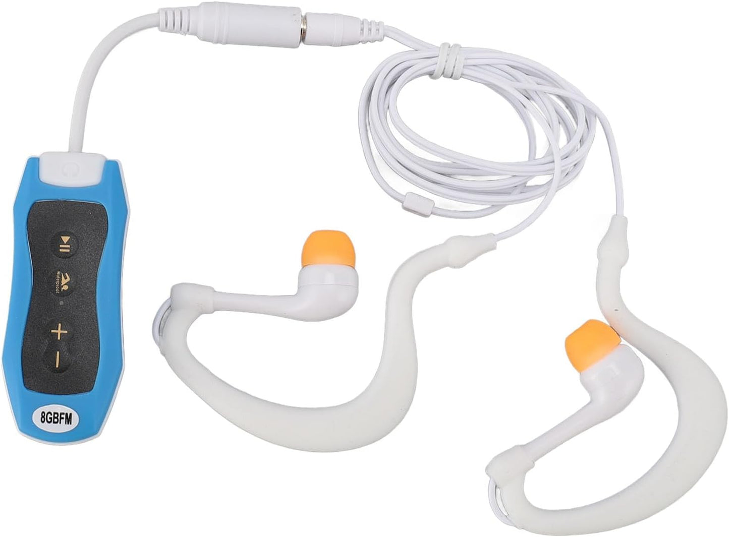 Yunir Swimming MP3 IPX8 8G Swimming Headset Swimming Player, Memory Rubber Coated, USB Player with Earphone, for Diving