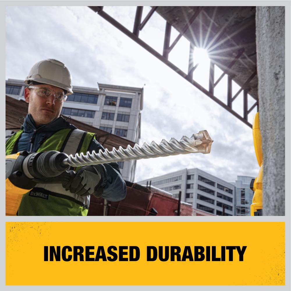 DEWALT DW5855 1-1/4-Inch x 24-Inch x 29-Inch High Impact 4 Cutter SDS Max