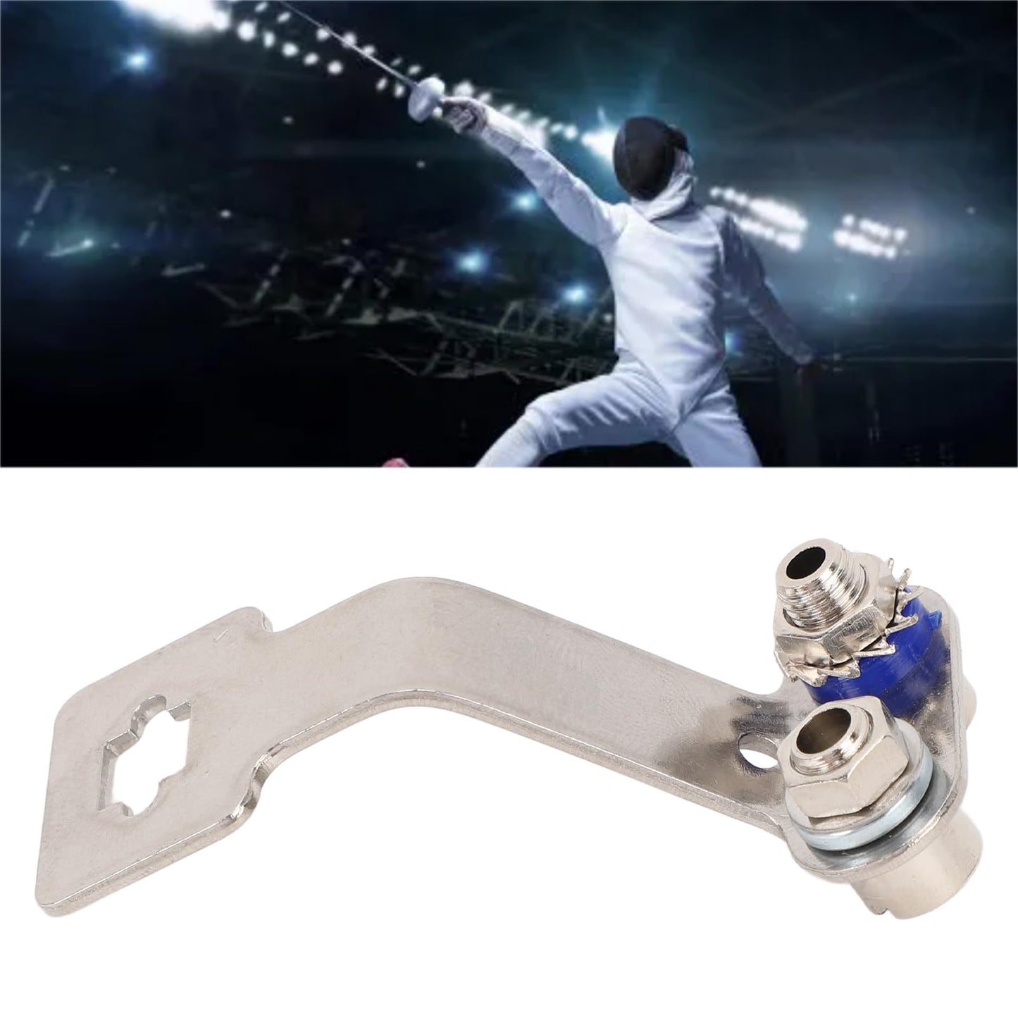 Alomejor Fencing Socket, Premium Stainless Steel Foil Sword Bracket for Training and Competition, with Safe Stable Support for Fencing Enthusiasts and Professionals