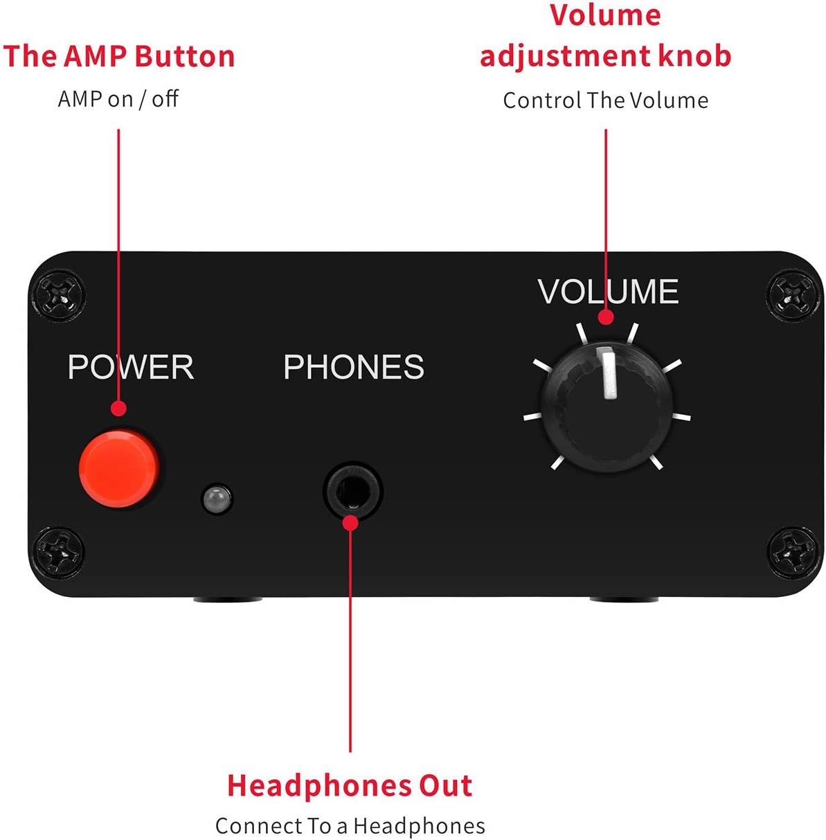 ATNEDCVH 20dB NE5532 3.5mm 3.5mm Mini Small Stereo Audio preamplifier, Headphone Amplifier, Gain Phono Turntable