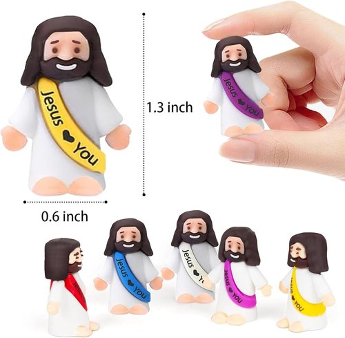 Little Jesus Figures - 40PCS Mini Religious Party Favors for Easter & Sunday School