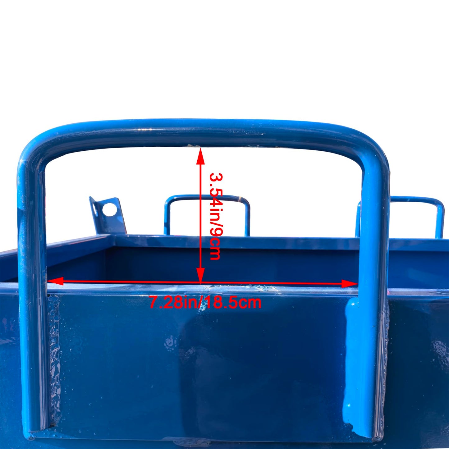 TECHTONGDA Industrial 3300 LB Self Dumping Steel Forklift Hopper with Casters, 1.25 Cubic Yard, 39.37"x31.5"x46.85" Scrap Collection Bin Metal Turnover Box for Warehouse & Factory Material Handling