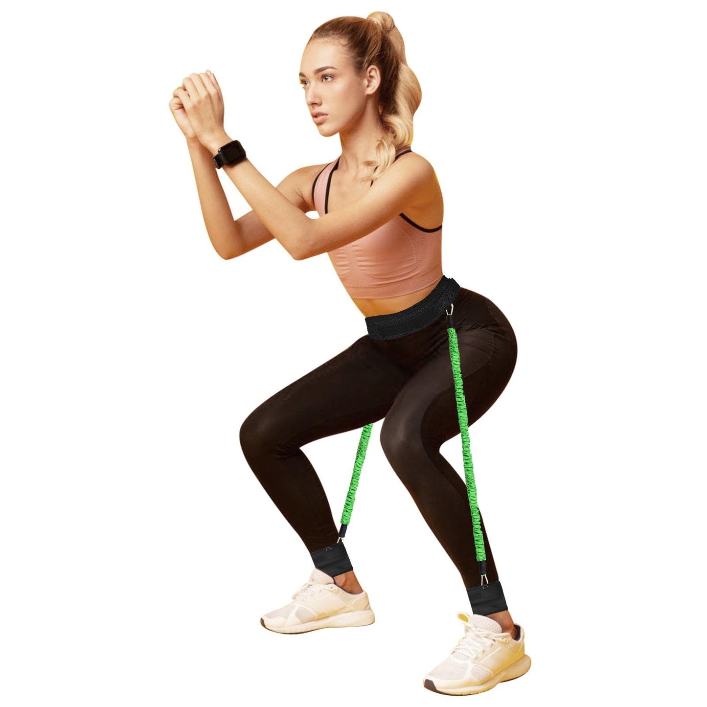 Ycendelion Vertical Jump Trainer, Leg Resistance Bands Set to Improve Strength Agility Focus Speed, Basketball Volleyball Baseball Tennis Football Exercise Equipment